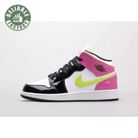 Air Jordan 1 Mid White Black Cyber Pink 36-40