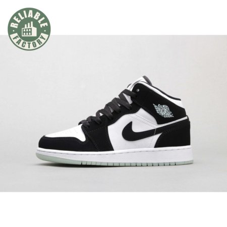 Air Jordan 1 Mid White Black Teal Tint 36-46