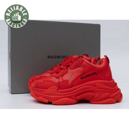 Balenciaga Triple S Allover Logo Red 35-45