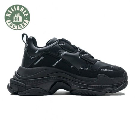 Balenciaga Triple S Logo Black Size 34-45