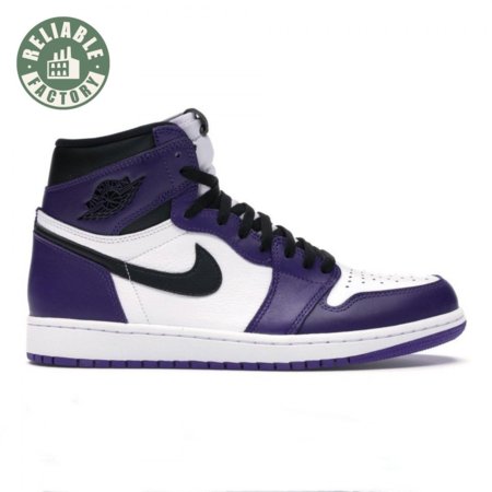 Jordan 1 Retro High Court Purple White Size 40-47.5