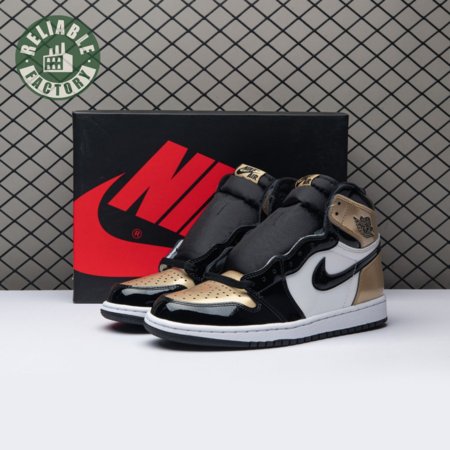 Jordan 1 Retro High NRG Patent Gold Toe Size 40-47.5