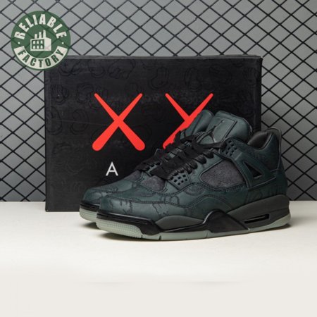 Jordan 4 Retro Kaws Black 930155-001 Size 40-46