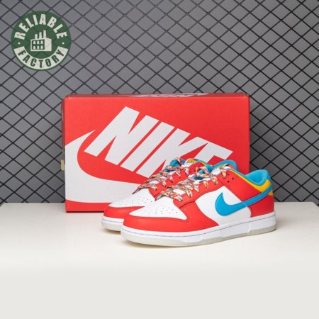 Nike Dunk Low QS LeBron James Fruity Pebbles DH8009-600 Size 36-47