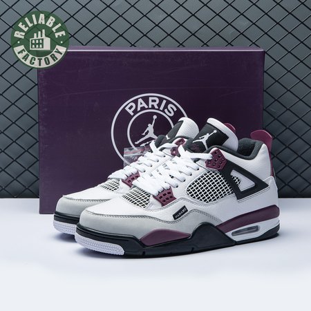 Paris Saint-Germain x Air Jordan 4 Retro 'Bordeaux' Size 40-46