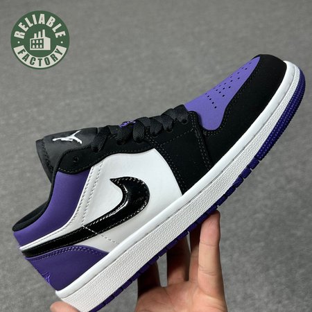 Air Jordan 1 Low Court Purple 553558-125 Size 36-46