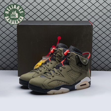 Travis Scott x Air Jordan 6 Retro 'Olive' CN1084 200 Size 40-47.5